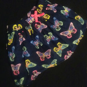Butterfly baby rainbow skirt skort, girls 5-6 #a14